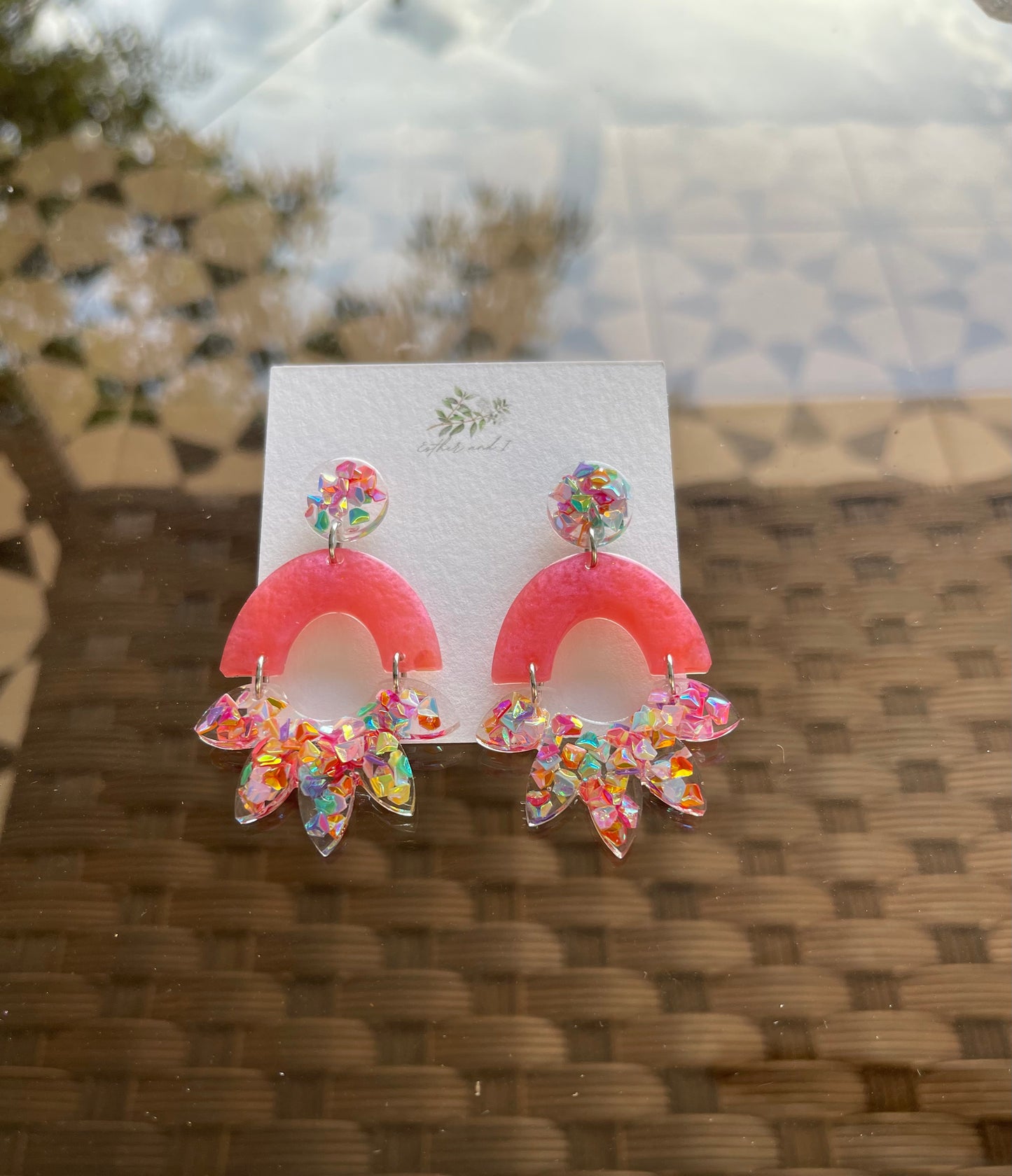 Pretty pink earrings