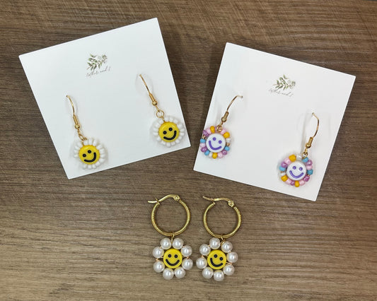 Smiley face earrings