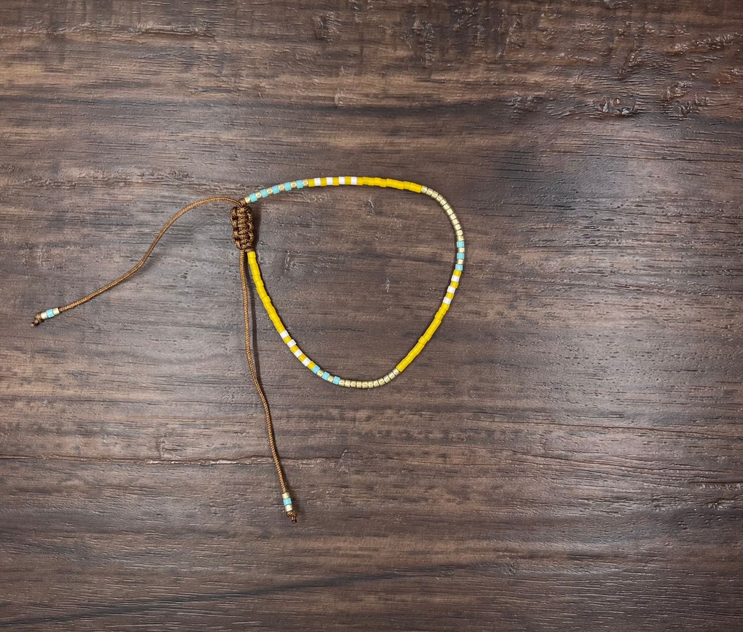 Tiny colorful adjustable bracelet