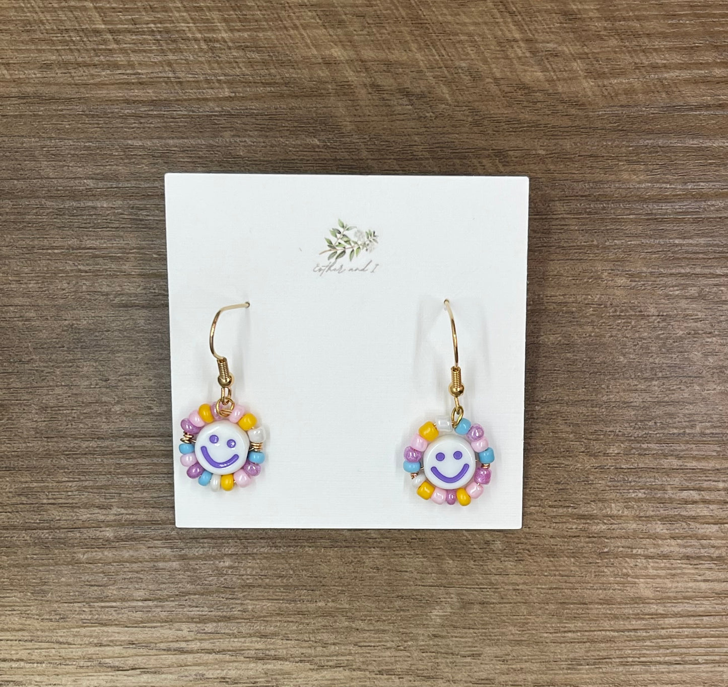 Smiley face earrings