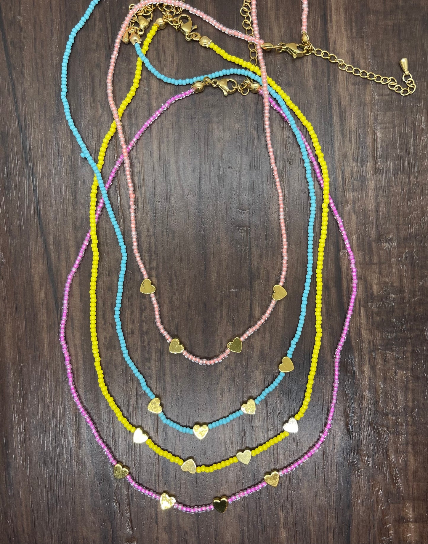 Seed beaded simple necklace