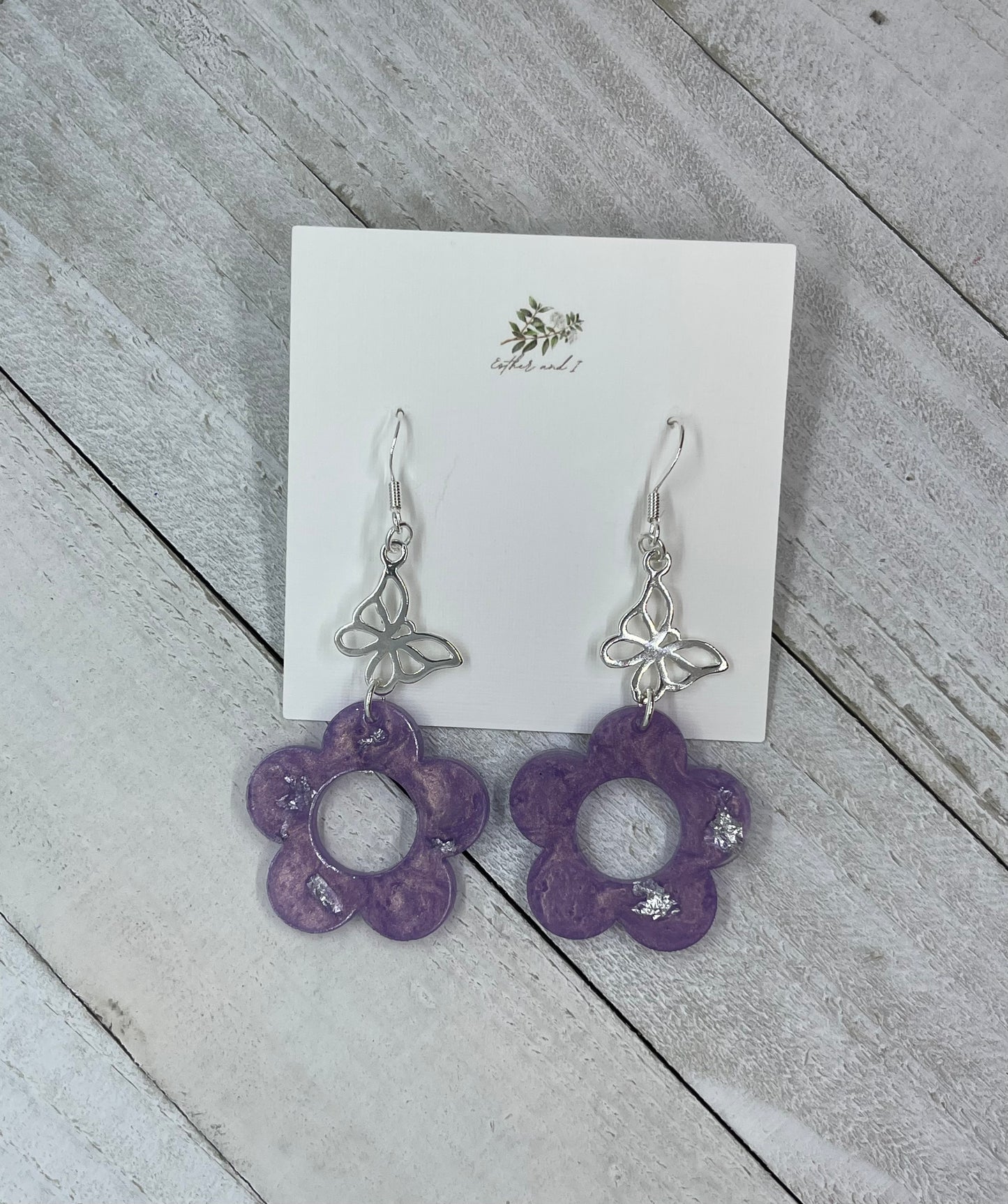 Sterling silver Daisy earrings