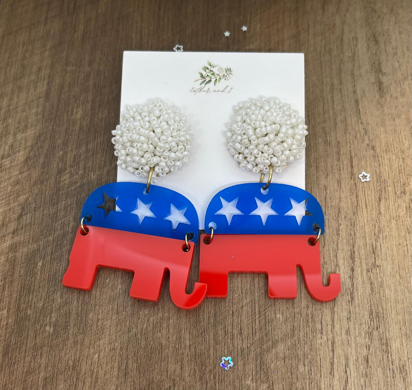 Patriotic earrings