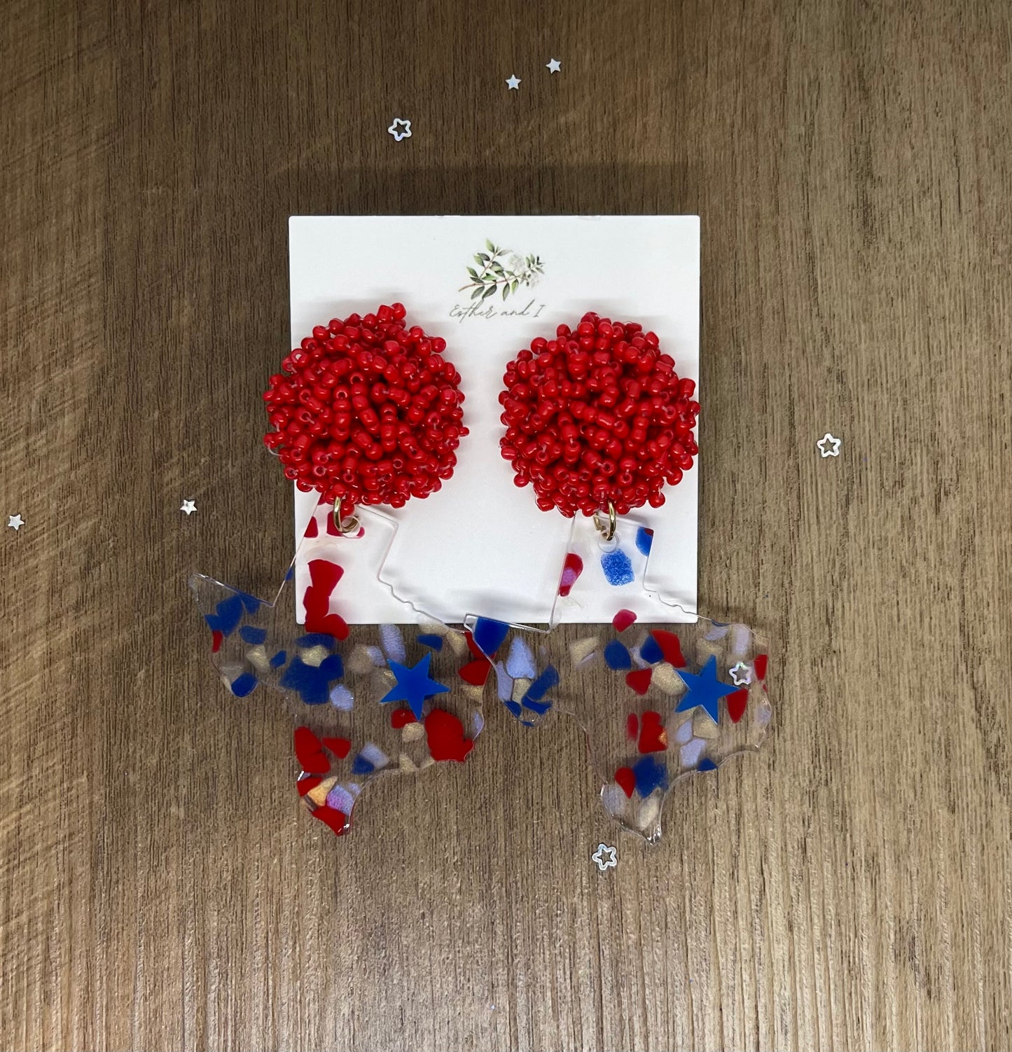 Patriotic earrings